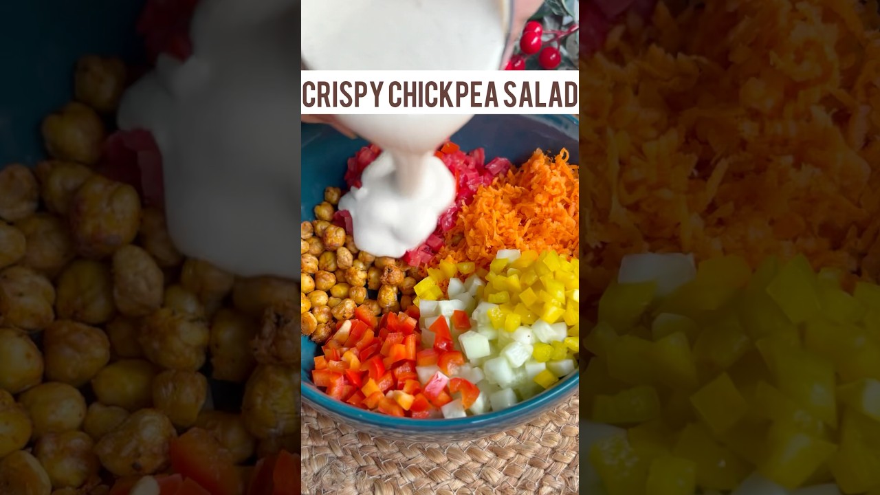 High Protein Chickpea Salad #shorts #chickpeas #salad High Protein Chickpea Salad #shorts #chickpeas #salad