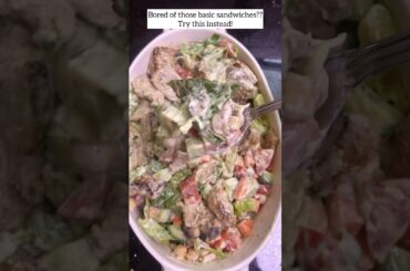 Veggie Chopped Sandwich Salad #shorts #sandwichsalad