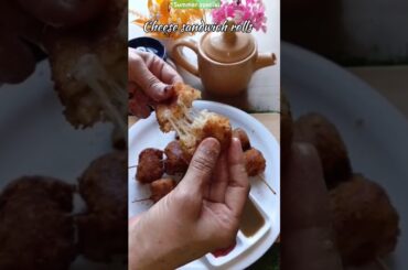 Cheese sandwich roll #shorts #youtubeshorts #snacks #cheese
