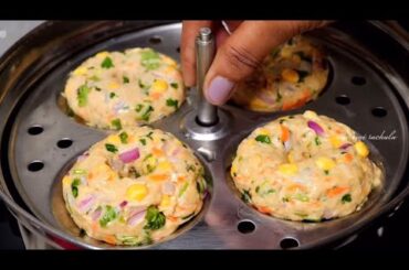 Healthy No Oil No Soak Easy Quick Breakfast/Dinner Recipe | Wheat flour Breakfast Recipes Idli