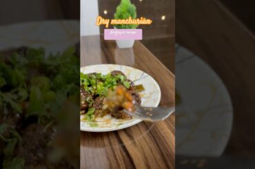 Dry manchurian|Guiltfree Airfryer recipes| #healthy #food #youtubeshorts #shorts #cooking #vlog #lss