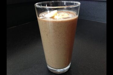 Chocolate Banana Post Workout Smoothie - HASfit Healthy Smoothie Recipes - Protein Smoothies