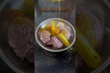 Healthy breakfast series #healthybreakfast #blackrice #idly #idlysambar #gheeidly #breakfastseries