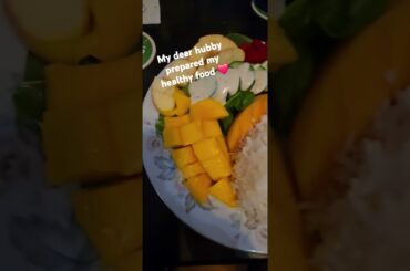 This is how my dear hubby prepare my healthy food