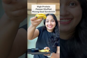 High Protein Paneer Moong Sandwich #breakfastsandwich #weightlossrecipe #highproteinlowcarb #healthy