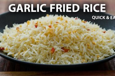 GARLIC FRIED RICE Recipe | Easy Vegetarian and Vegan Meals | Rice Recipes