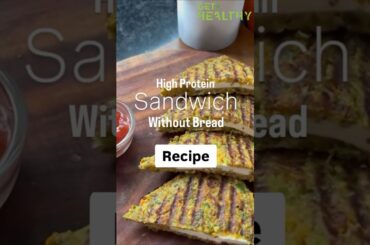 No bread sprouts sandwich | High protein recipe | Dietician Komal Agarwal |#shorts #ytshorts #recipe