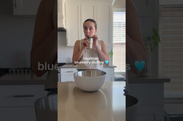 Amelia makes blueberry muffins #highprotein #healthyrecipes #blueberrymuffins