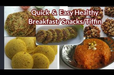 Healthy tiffin ideas for kids/Lunchbox recipes | Easy & quick Breakfast Recipe |Tasty snacks recipe