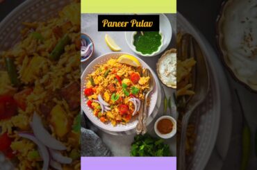 Instant Paneer Pulao Recipe ( Healthy & Tasty) !! #shortsfeed #ytshorts #viralshorts #shorts