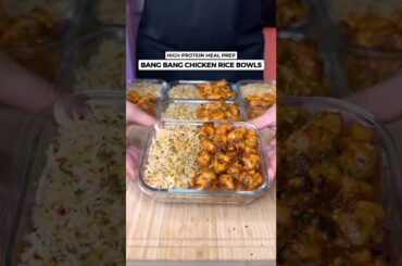 Looking For Delicious High Protein Meals? Try These Bang Bang Chicken Rice Bowls For Weight Loss!