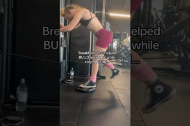 GLUTE GROWTH+ getting LEAN breakfasts #bulk#glutes #gluteworkout #bulking #gymrat #gymgirlshorts