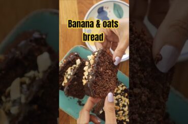 Try this banana bread without refined sugar or wheat flour! #ytshorts #baking #healthy