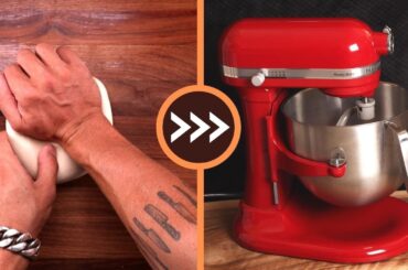 How to Convert a Handmade Bread Recipe to Be Made With a Mixer
