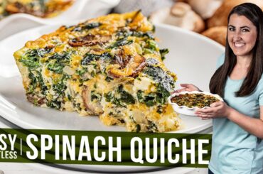 Easy Crustless Spinach Quiche
