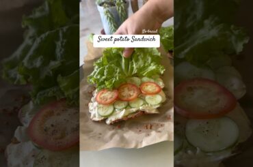 Sweet potato sandwich, minus the bread, equals TOTAL WIN! #sweetpotatolove #sandwich #healthy