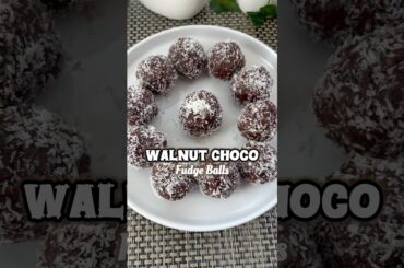 No Sugar, No Bake: Irresistible Walnut Dates Fudge Balls for Kids!