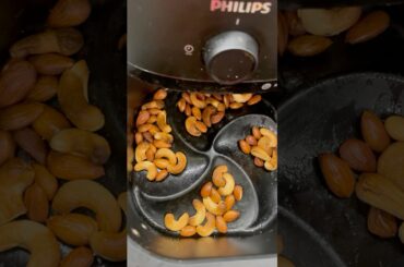 Crisy almond cashew in air fryer | Healthy snacks #airfryer #food