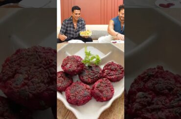 Beetroot Tikki | Akshay Kumar share’s healthy Beetroot tikki recipe #shorts #ytshorts #beetroot
