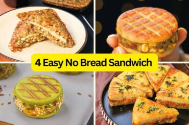 You Won’t Believe These Sandwiches Have NO Bread | 4 Easy No Bread Sandwich | MintsRecipes