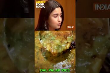 Alia Bhatt Favourite Dal Palak Rice | Must Watch | #dalpalak #abhisfoodmagic #viralshort #shorts