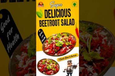 Super Tasty Beetroot Salad | Healthy & Easy Recipe to Boost Blood Naturally! #beetroot #shorts