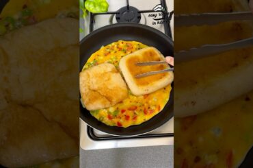 5 Minute Breakfast Egg Sandwich Hack | Relaxing ASMR Cooking #asmr  #short #cooking