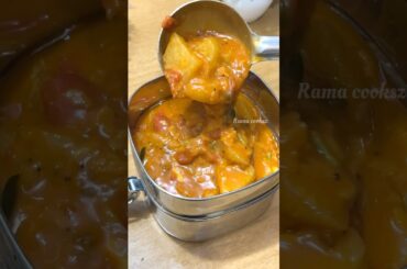 Lunch Recipe:Rice n Nookal sambar Appalam n fruit #shortsfeed #lunchideas #lunchbox