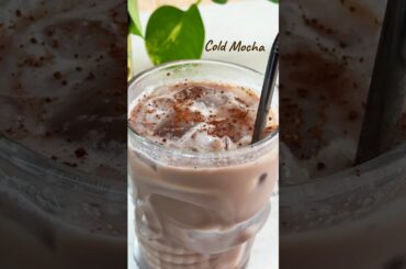 Cold Mocha Recipe | Healthy Iced Coffee #shorts #coffee #healthy #drink