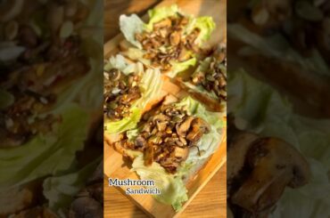 How to make Mushroom Sandwich Healthy Recipe Weightloss Journey #food #easyrecipe #cooking #mushroom