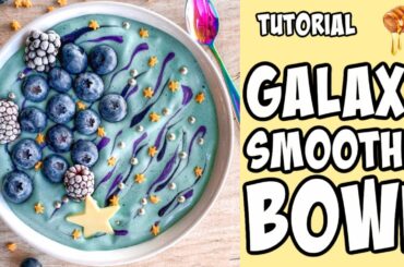 Galaxy Smoothie Bowl! Recipe tutorial #Shorts