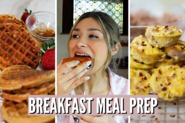 KETO BREAKFAST MEAL PREP! Keto Egg Bites & Keto Waffles! TWO EASY BREAKFAST MEALS ONLY 2 NET CARBS!