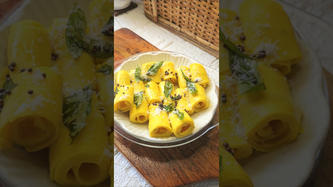 Viral Khandvi Recipe #shorts #recipe #viralvideo #khandvi #snacks #besan #healthy Viral Khandvi Recipe #shorts #recipe #viralvideo #khandvi #snacks #besan #healthy