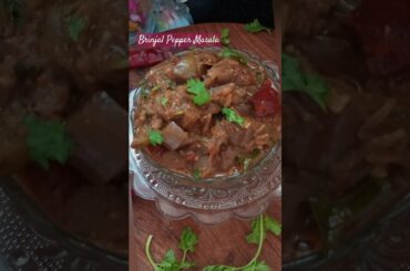 Brinjal Pepper Masala #food #shorts #cooking  #healthy food #brinjal pepper masala #viral shorts