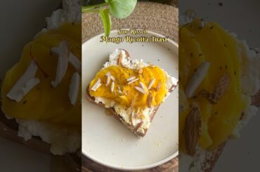 Mango Cream Paneer Toast | Healthy Recipes | Mango Recipes | No sugar desserts #shorts #recipe