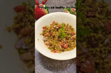 Skip junk. Make this instead Sprouts chaat #recipe #shorts #healthy #snacks