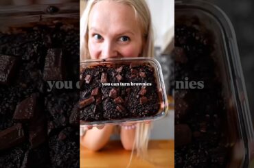 I turned Brownies into a Healthy Breakfast #bakedoats #breakfast