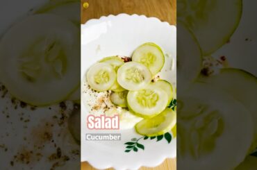 Easy and healthy Salad | Cucumber Garlic salad | how to make salad at home | #salad #healthyfood