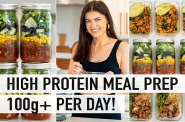 EASY HIGH PROTEIN MEAL PREP | healthy meals for the week (macro friendly)