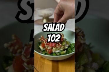Upside down salad , day 102 of making healthy tasty salad recipes