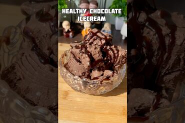 Viral healthy chocolate icecream #shorts #recipe #chocolate #icecream #healthy #shortsfeed #trending