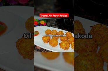 Airfryer pakoda without oil #healthysnacks #oilfreesnacks #shorts #trending #ytshorts #viralvideo