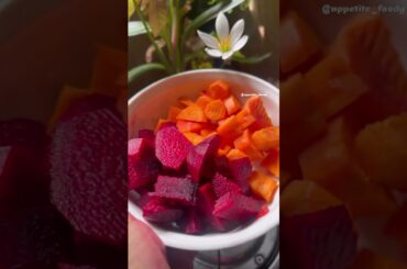 Two Ingredients Detoxifier! Beetroot and Carrot Juice!! #weightloss #shorts #viralshorts