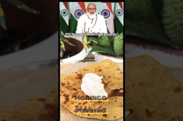 PM Modi Ji ki Favourite"Moringa Paratha" Recipe ll Drumstick Paratha ll #sahjan#shorts #healthtips