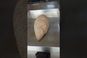 satisfying slicing whole meal healthy bread#by Rmdbakerking