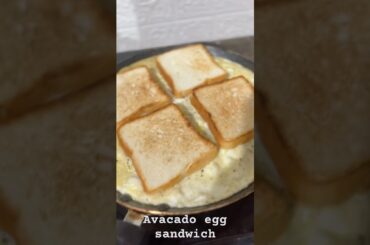 Avacado egg sandwich....#sandwich #easycooking #food #minivlog #dinner #healthy #kidsfavourite