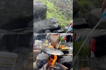 Health is the only wealth | Oats + Banana smoothie | #cooking #food #river #river #mountainchef