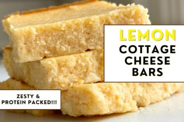 Healthy Lemon Bars That Taste Like Cheesecake!