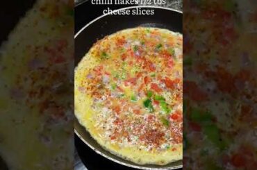 Cheese omelette/easy breakfast recipe/egg recipe.