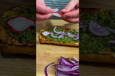 Burrata sandwich the quick and healthy with creamy burrata, veggies, spinach, and arugula dressing